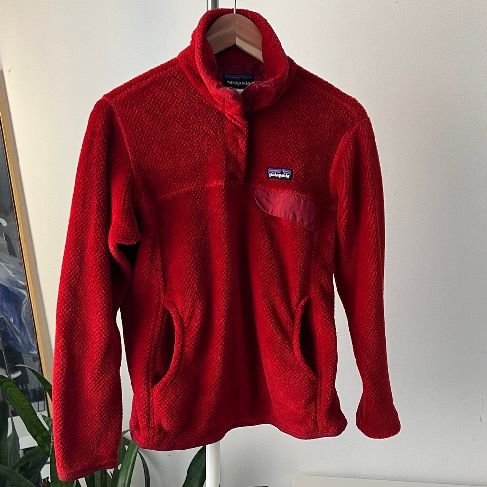 Patagonia Polartec Thermal Pro Vibrant Red Fleece Jacket M